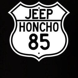 Highway Route Sign Jeep 1985 Honcho T Shirt