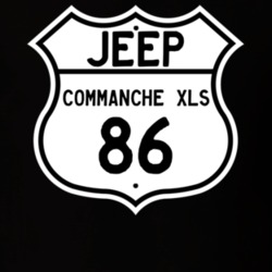 Highway Route Sign Jeep 1986 Commanche XLS T Shirt