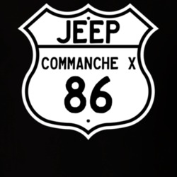 Highway Route Sign Jeep 1986 Commanche X T Shirt