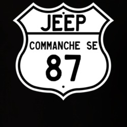 Highway Route Sign Jeep 1987 Commanche SE T Shirt