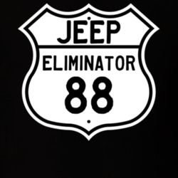 Highway Route Sign Jeep 1988 Eliminator T Shirt