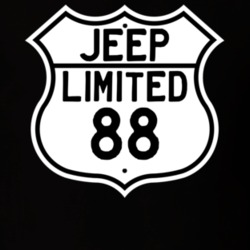 Highway Route Sign Jeep 1988 Limited T Shirt