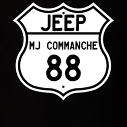 Highway Route Sign Jeep 1988 MJ Commanche T Shirt