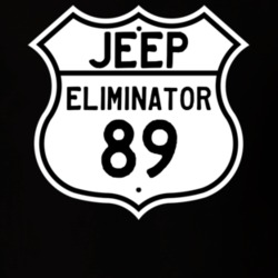 Highway Route Sign Jeep 1989 Eliminator T Shirt