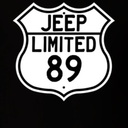 Highway Route Sign Jeep 1989 Limited T Shirt