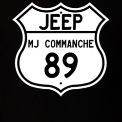 Highway Route Sign Jeep 1989 MJ Commanche T Shirt