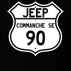 Highway Route Sign Jeep 1990 Commanche SE T Shirt