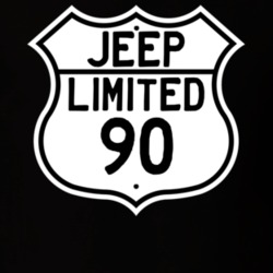 Highway Route Sign Jeep 1990 Limited T Shirt