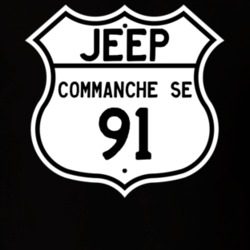 Highway Route Sign Jeep 1991 Commanche SE T Shirt