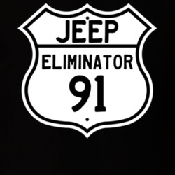Highway Route Sign Jeep 1991 Eliminator T Shirt