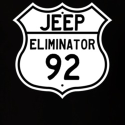 Highway Route Sign Jeep 1992 Eliminator T Shirt