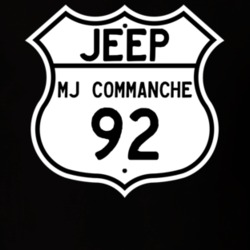 Highway Route Sign Jeep 1992 MJ Commanche T Shirt