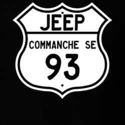 Highway Route Sign Jeep 1993 Commanche SE T Shirt