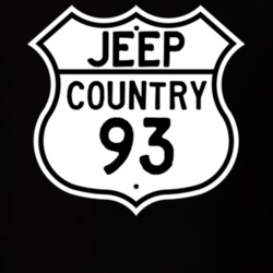 Highway Route Sign Jeep 1993 Country T Shirt