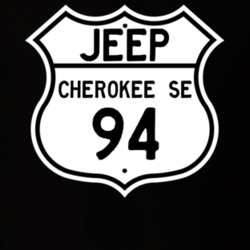 Highway Route Sign Jeep 1994 Cherokee SE T Shirt