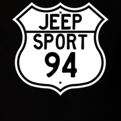 Highway Route Sign Jeep 1994 Sport T Shirt