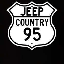 Highway Route Sign Jeep 1995 Country T Shirt