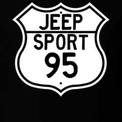 Highway Route Sign Jeep 1995 Sport T Shirt