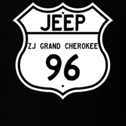 Highway Route Sign Jeep 1996 ZJ Grand Cherokee T Shirt