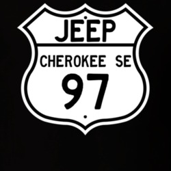 Highway Route Sign Jeep 1997 Cherokee SE T Shirt