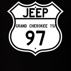 Highway Route Sign Jeep 1997 Grand Cherokee TSi T Shirt
