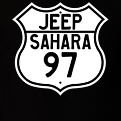 Highway Route Sign Jeep 1997 Sahara T Shirt