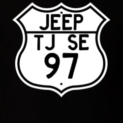 Highway Route Sign Jeep 1997 TJ SE T Shirt