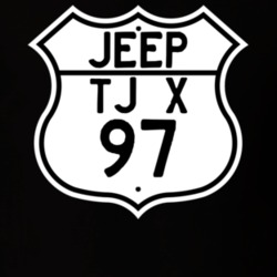 Highway Route Sign Jeep 1997 TJ X T Shirt