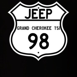 Highway Route Sign Jeep 1998 Grand Cherokee TSi T Shirt