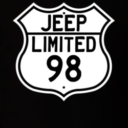 Highway Route Sign Jeep 1998 Limited T Shirt