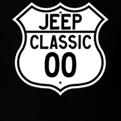 Highway Route Sign Jeep 2000 Classic T Shirt
