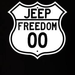 Highway Route Sign Jeep 2000 Freedom T Shirt