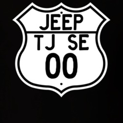 Highway Route Sign Jeep 2000 TJ SE T Shirt