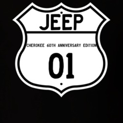 Highway Route Sign Jeep 2001 Cherokee 60th Anniversary Edition T Shirt