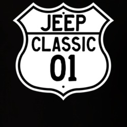 Highway Route Sign Jeep 2001 Classic T Shirt