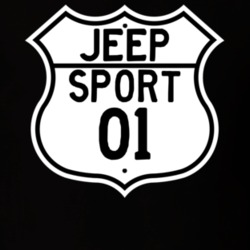 Highway Route Sign Jeep 2001 Sport T Shirt