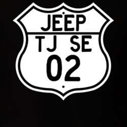 Highway Route Sign Jeep 2002 TJ SE T Shirt