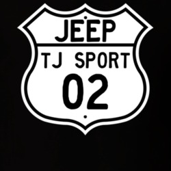 Highway Route Sign Jeep 2002 TJ Sport T Shirt
