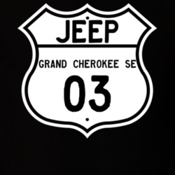 Highway Route Sign Jeep 2003 Grand Cherokee SE T Shirt
