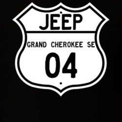 Highway Route Sign Jeep 2004 Grand Cherokee SE T Shirt
