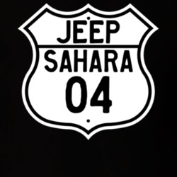 Highway Route Sign Jeep 2004 Sahara T Shirt