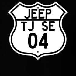 Highway Route Sign Jeep 2004 TJ SE T Shirt