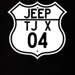 Highway Route Sign Jeep 2004 TJ X T Shirt