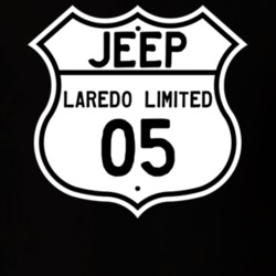 Highway Route Sign Jeep 2005 Laredo Limited T Shirt