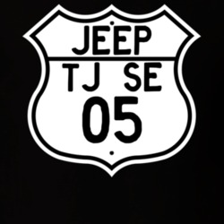 Highway Route Sign Jeep 2005 TJ SE T Shirt