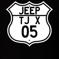Highway Route Sign Jeep 2005 TJ X T Shirt