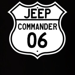 Highway Route Sign Jeep 2006 Commander T Shirt