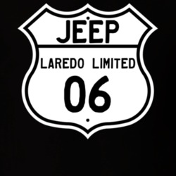 Highway Route Sign Jeep 2006 Laredo Limited T Shirt