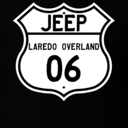 Highway Route Sign Jeep 2006 Laredo Overland T Shirt