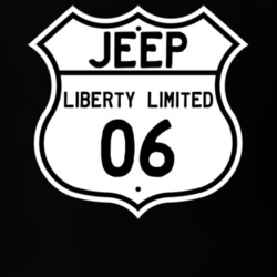 Highway Route Sign Jeep 2006 Liberty Limited T Shirt